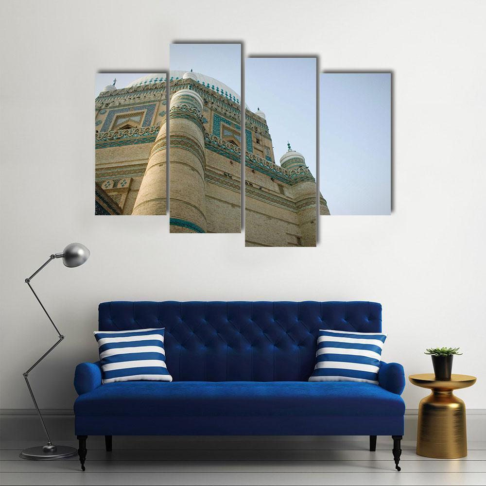 Sufi Saint Shrine Bahawalpur Pakistan Canvas Wall Art-4 Pop-Gallery Wrap-50" x 32"-Tiaracle