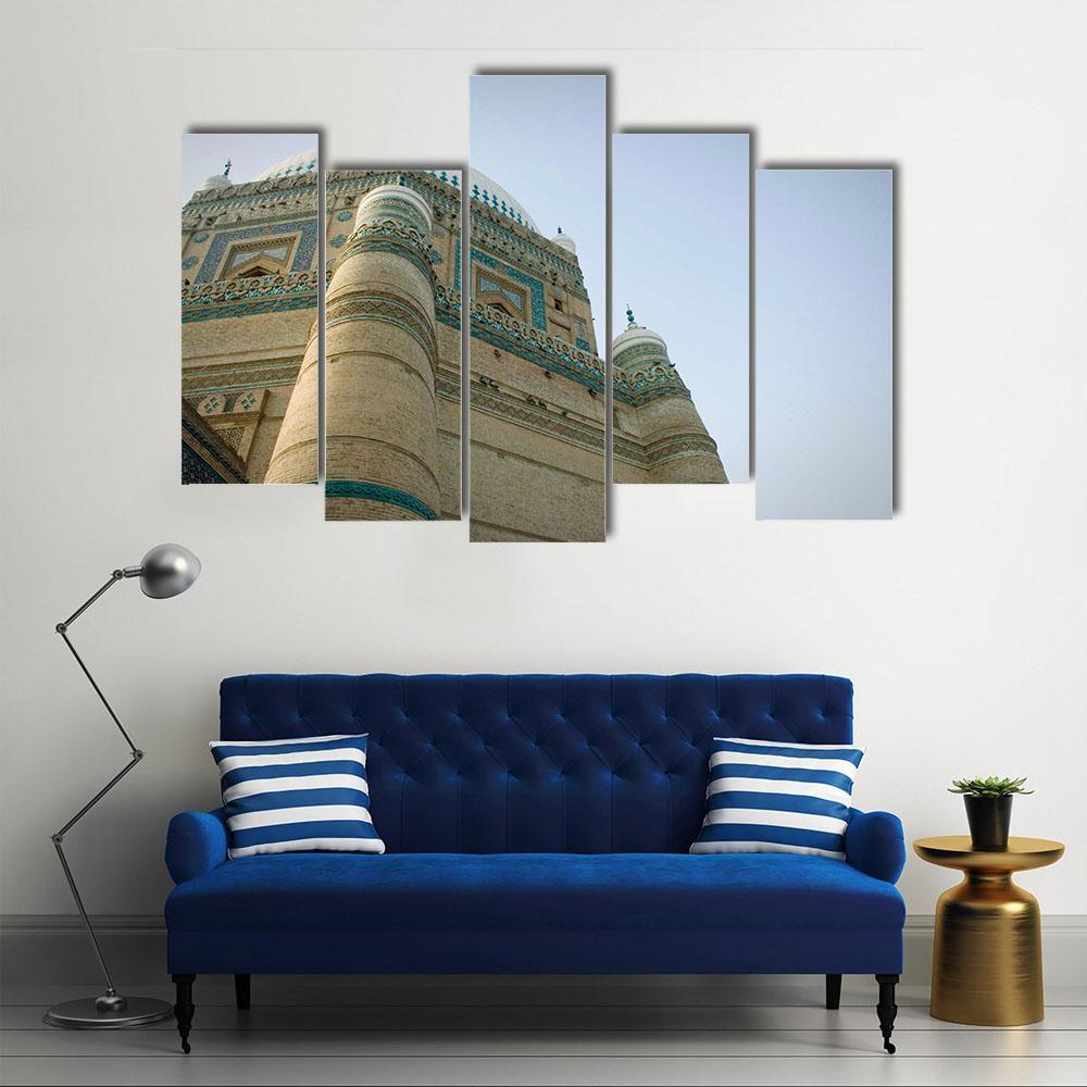 Sufi Saint Shrine Bahawalpur Pakistan Canvas Wall Art-5 Pop-Gallery Wrap-47" x 32"-Tiaracle