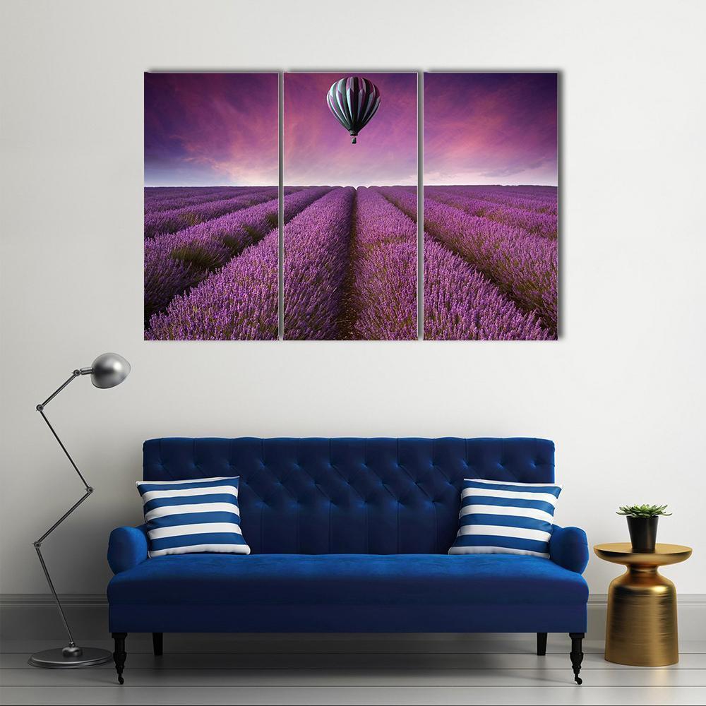 Summer Sunset Landscape Canvas Wall Art-3 Horizontal-Gallery Wrap-37" x 24"-Tiaracle