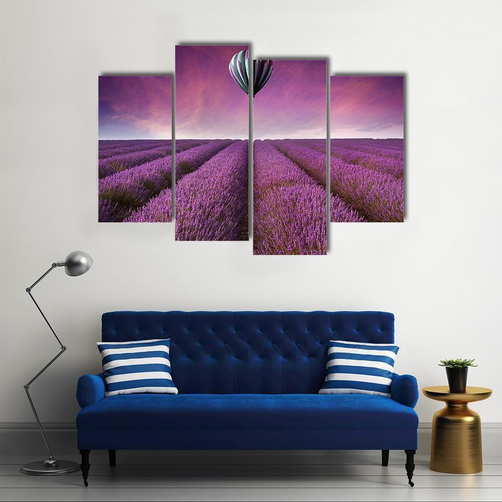 Summer Sunset Landscape Canvas Wall Art-4 Pop-Gallery Wrap-50" x 32"-Tiaracle