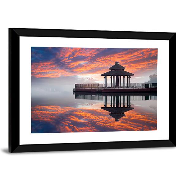 Sun Moon Lake Taiwan Canvas Wall Art-3 Horizontal-Gallery Wrap-25" x 16"-Tiaracle