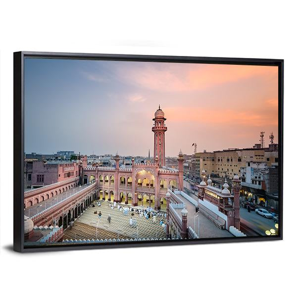 Sunehri Masjid Peshawar Pakistan Canvas Wall Art-3 Horizontal-Gallery Wrap-25" x 16"-Tiaracle