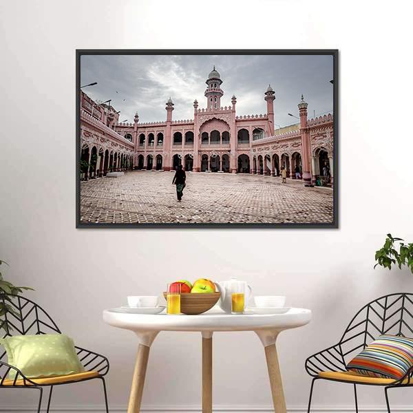 Sunehri Mosque In Peshawar Canvas Wall Art-3 Horizontal-Gallery Wrap-25" x 16"-Tiaracle