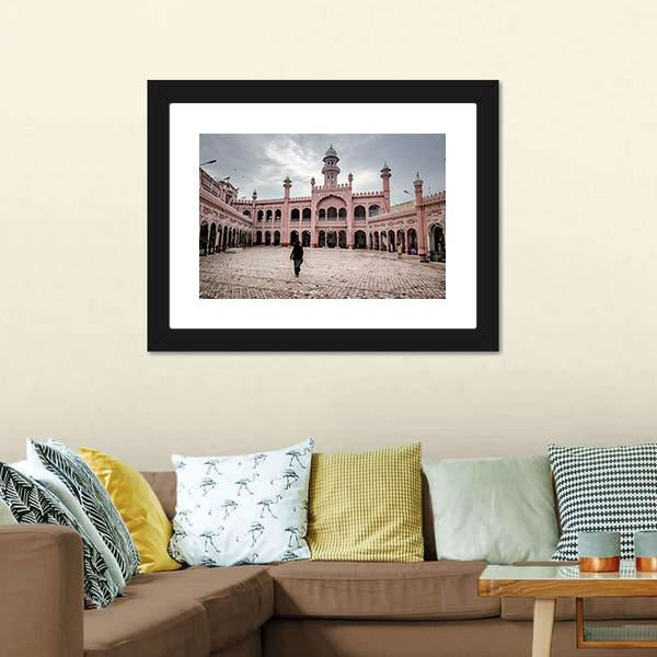 Sunehri Mosque In Peshawar Canvas Wall Art-3 Horizontal-Gallery Wrap-25" x 16"-Tiaracle