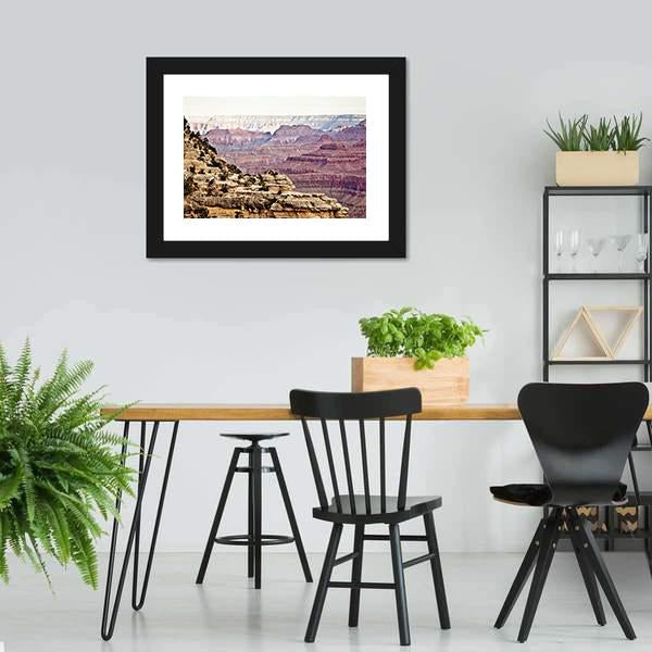 Sunny Day Grand Canyon Canvas Wall Art-3 Horizontal-Gallery Wrap-25" x 16"-Tiaracle