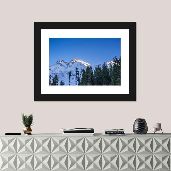 Sunrise Over Mountain Peak Northern Area Of Pakistan Canvas Wall Art-1 Piece-Framed Print-20" x 16"-Tiaracle