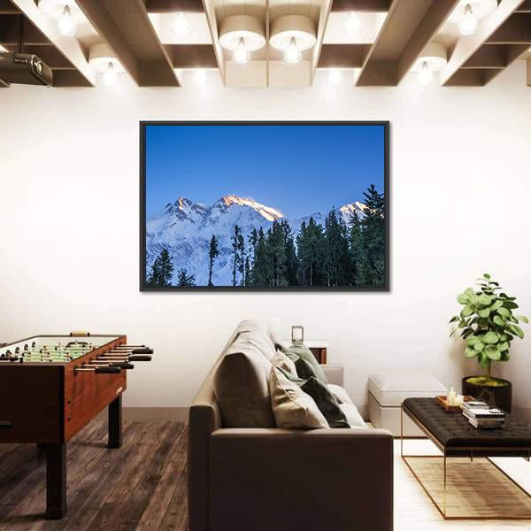 Sunrise Over Mountain Peak Northern Area Of Pakistan Canvas Wall Art-3 Horizontal-Gallery Wrap-25" x 16"-Tiaracle