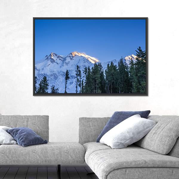 Sunrise Over Mountain Peak Northern Area Of Pakistan Canvas Wall Art-3 Horizontal-Gallery Wrap-25" x 16"-Tiaracle