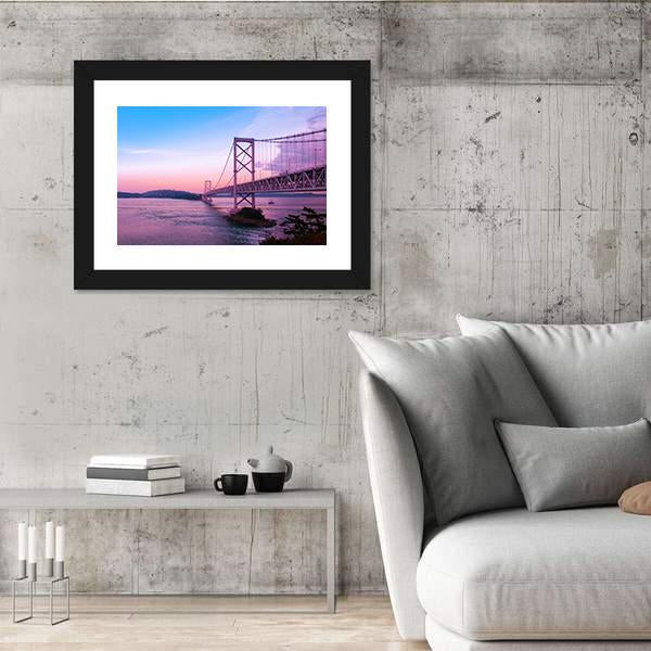 Sunset At Naruto Bridge Canvas Wall Art-3 Horizontal-Gallery Wrap-25" x 16"-Tiaracle