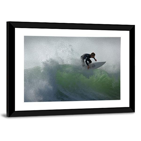 Surfing Floater Canvas Wall Art-3 Horizontal-Gallery Wrap-25" x 16"-Tiaracle