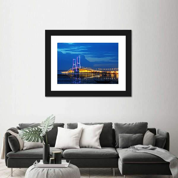 Surmadu Bridge Canvas Wall Art-3 Horizontal-Gallery Wrap-25" x 16"-Tiaracle