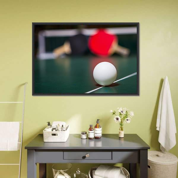 Table Tennis Ball Canvas Wall Art-3 Horizontal-Gallery Wrap-25" x 16"-Tiaracle