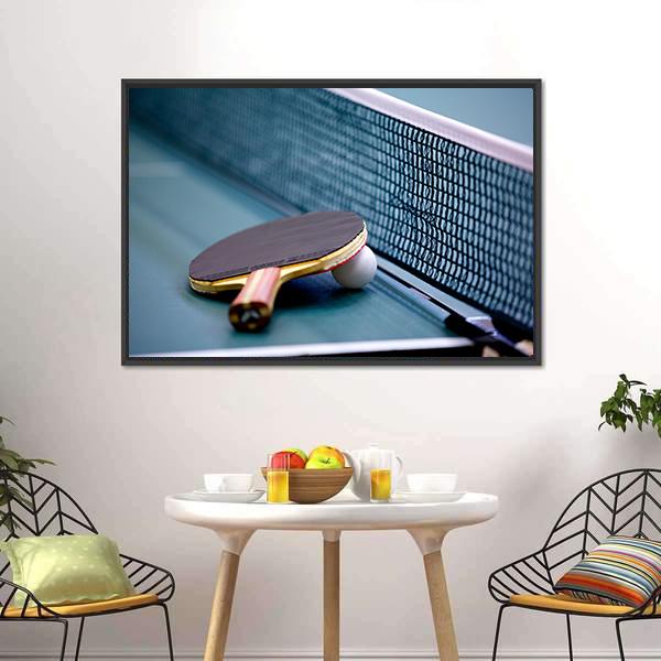 Table Tennis Canvas Wall Art-3 Horizontal-Gallery Wrap-25" x 16"-Tiaracle