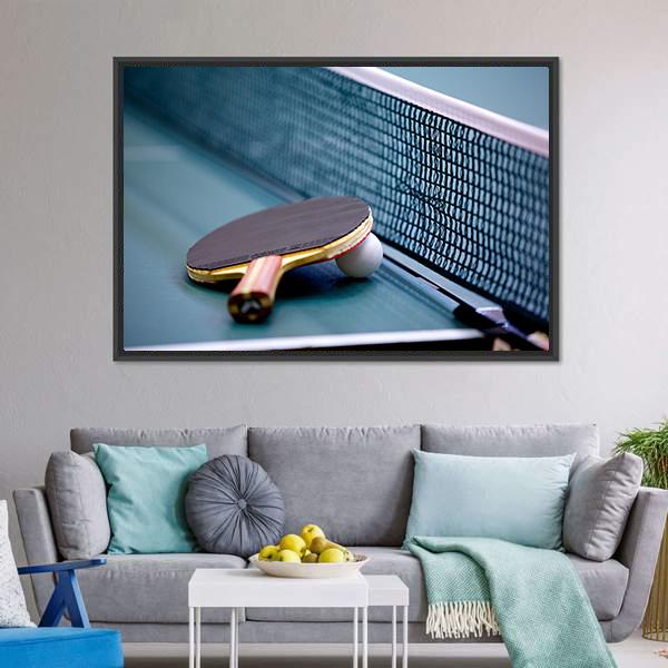 Table Tennis Canvas Wall Art-3 Horizontal-Gallery Wrap-25" x 16"-Tiaracle