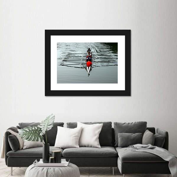 Teamwork For Success Canvas Wall Art-1 Piece-Framed Print-20" x 16"-Tiaracle