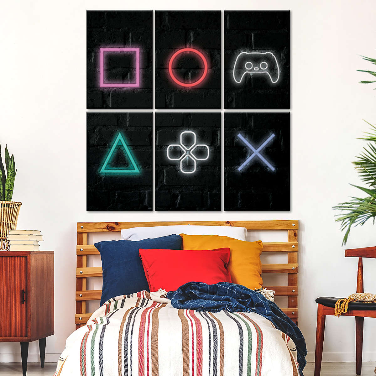 PlayStation Game Buttons Wandkunst