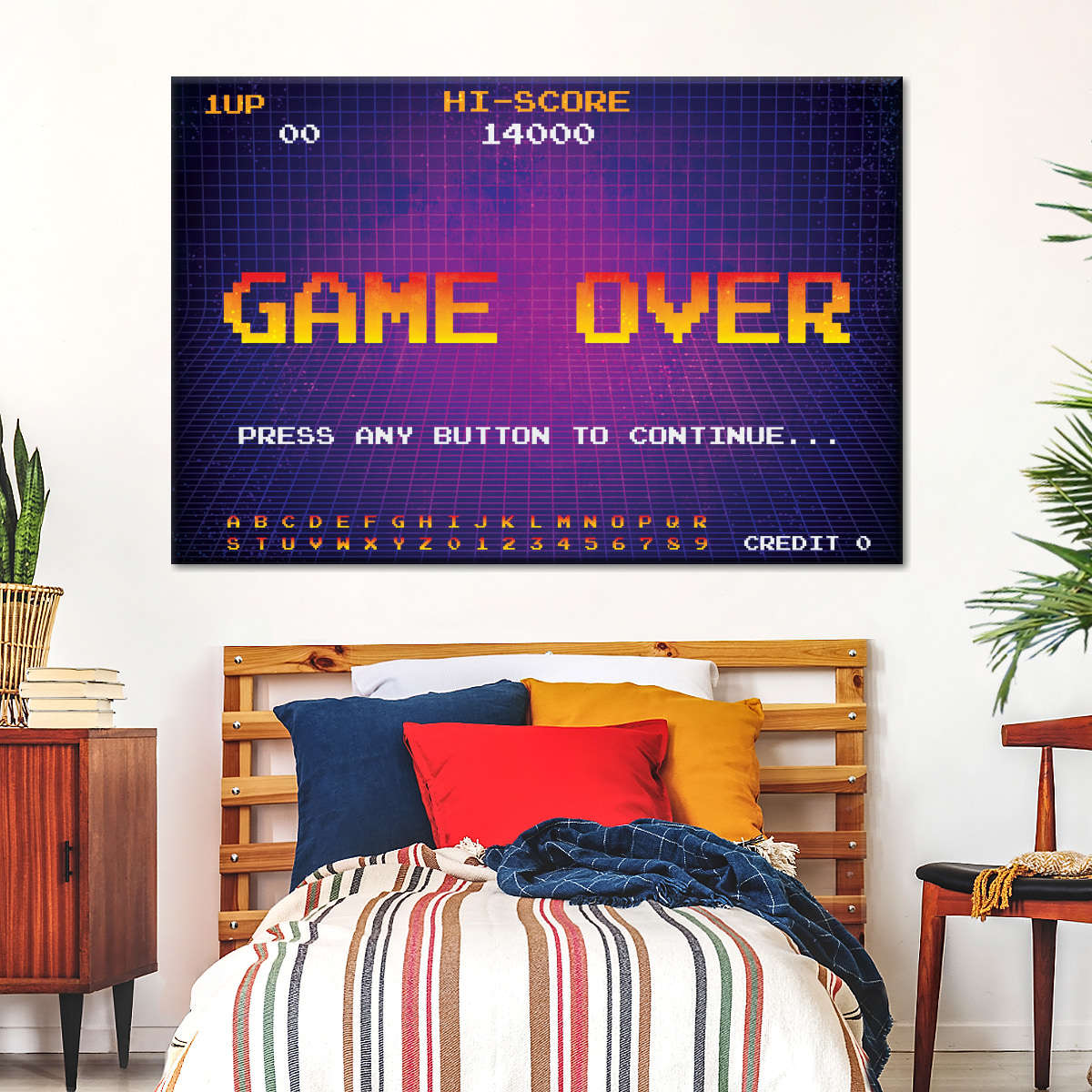 Spiel über Bildschirmwandkunst