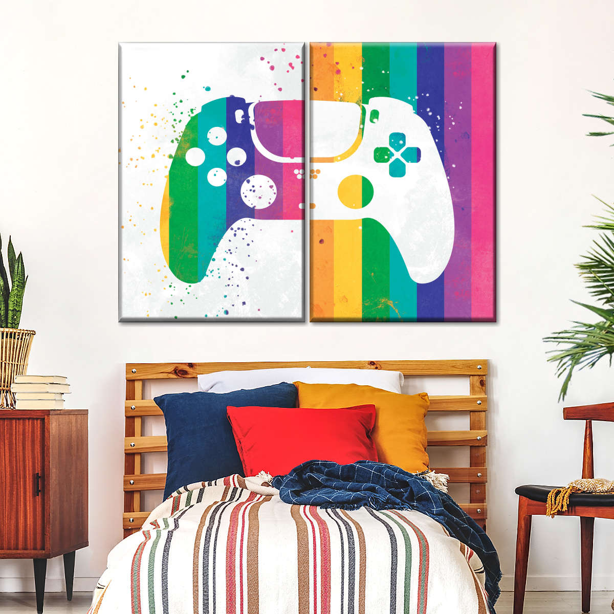 رینبو اسپلٹر کنٹرولر وال آرٹ