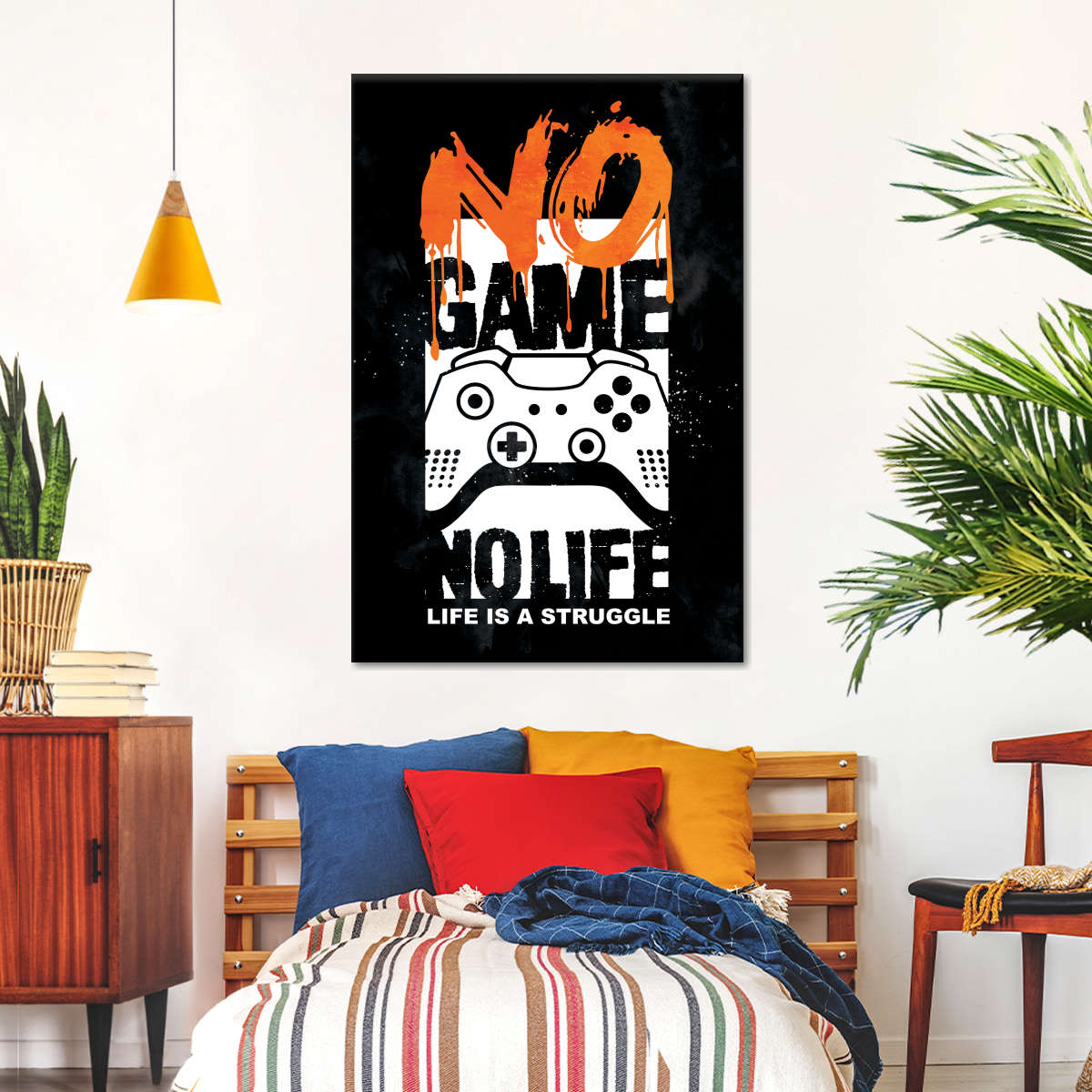 Kein Spiel kein Leben Wandkunst