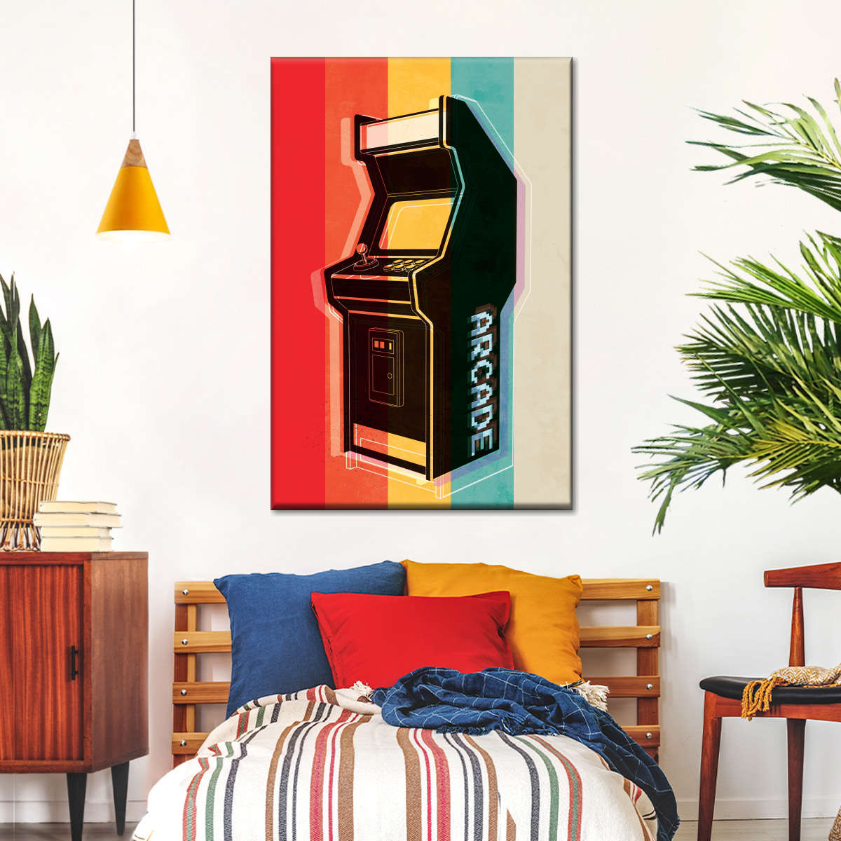 ریٹرو آرکیڈ وال آرٹ