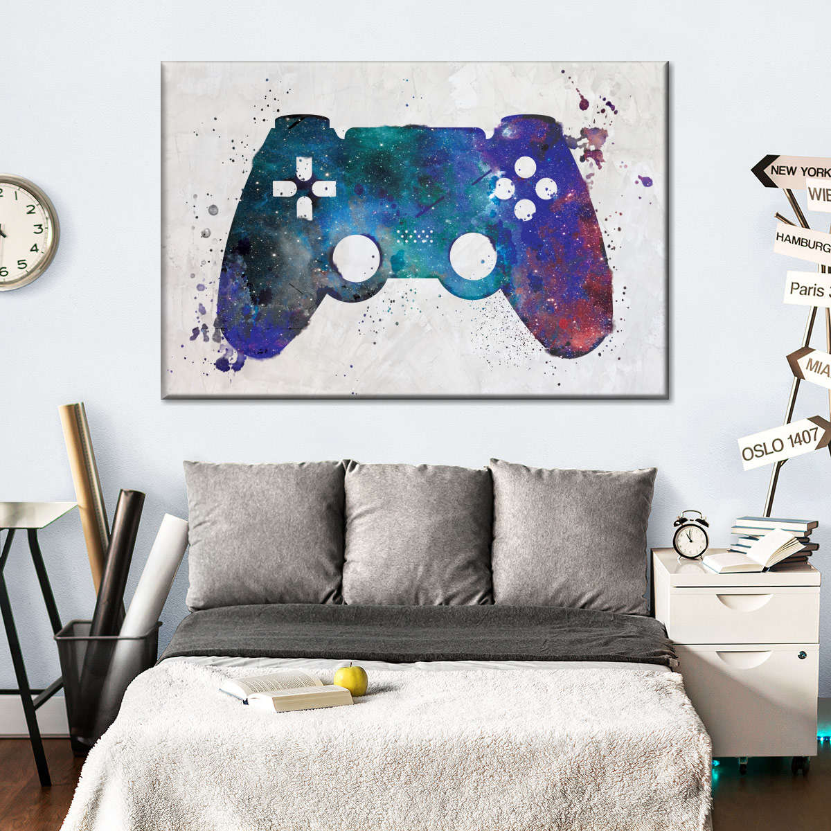 Galaxy Game Controller Wandkunst