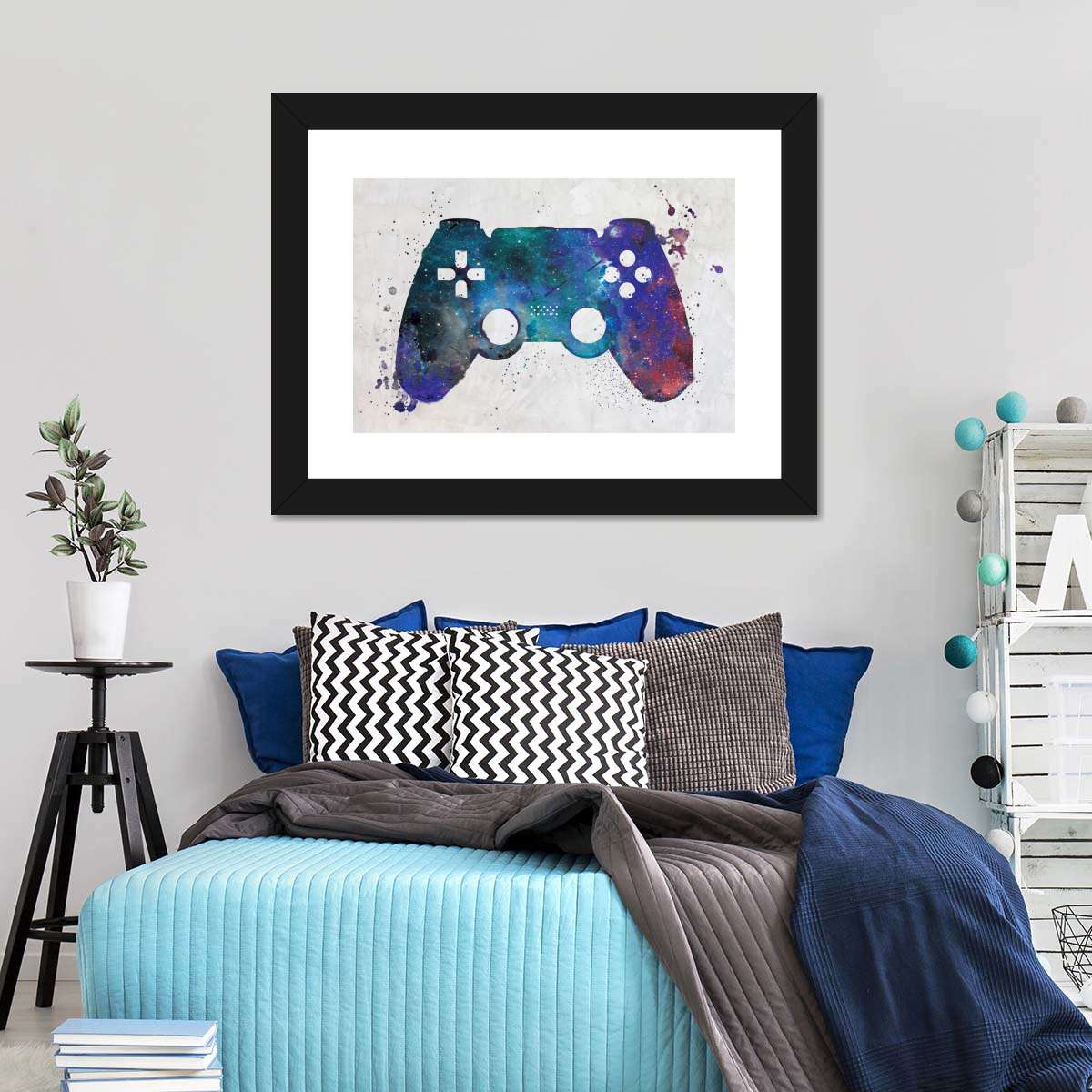 Galaxy Game Controller Wandkunst