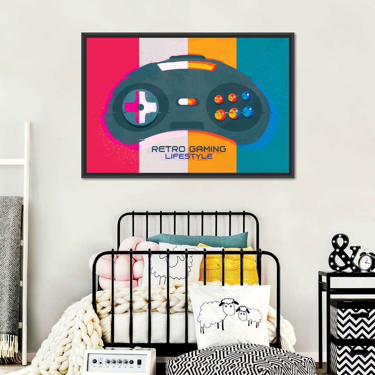 Retro Gaming Lifestyle Wandkunst