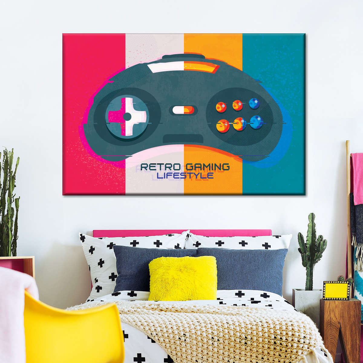 Retro Gaming Lifestyle Wandkunst