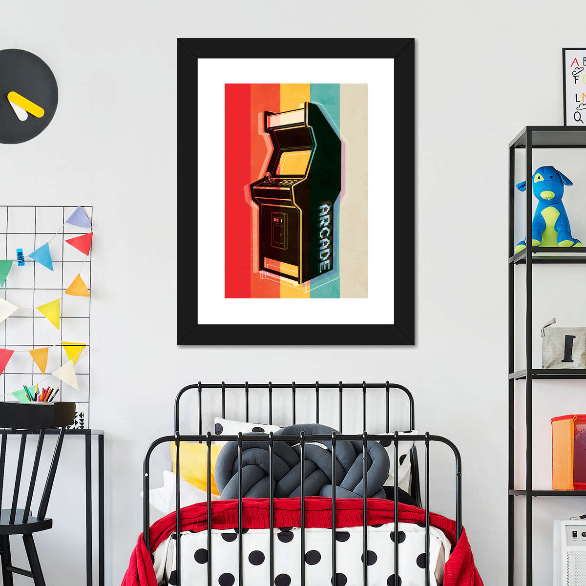 ریٹرو آرکیڈ وال آرٹ