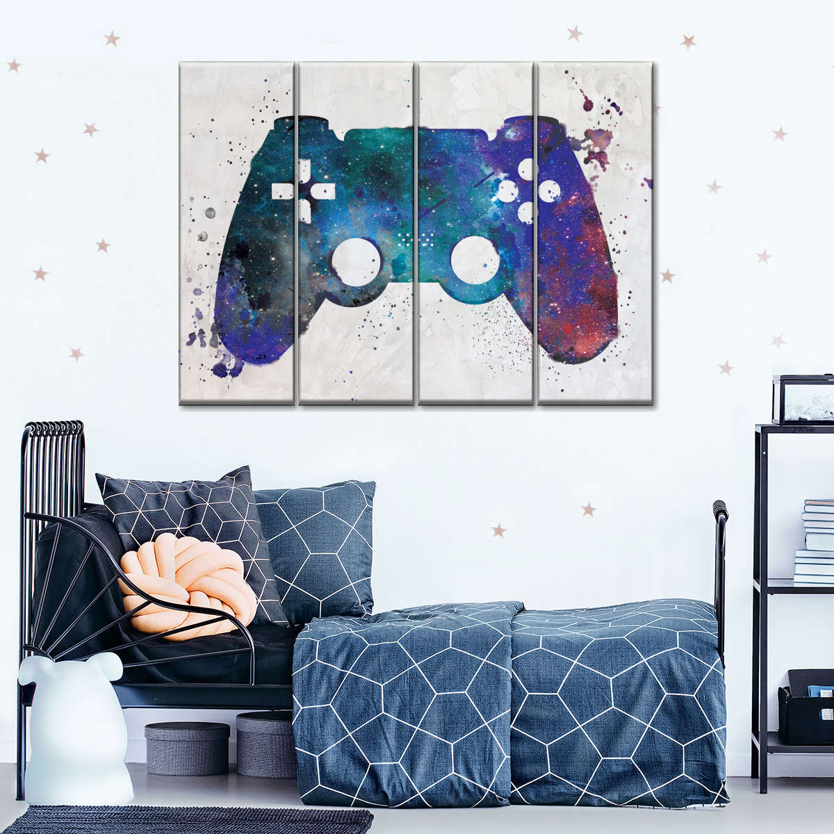 Galaxy Game Controller Wandkunst