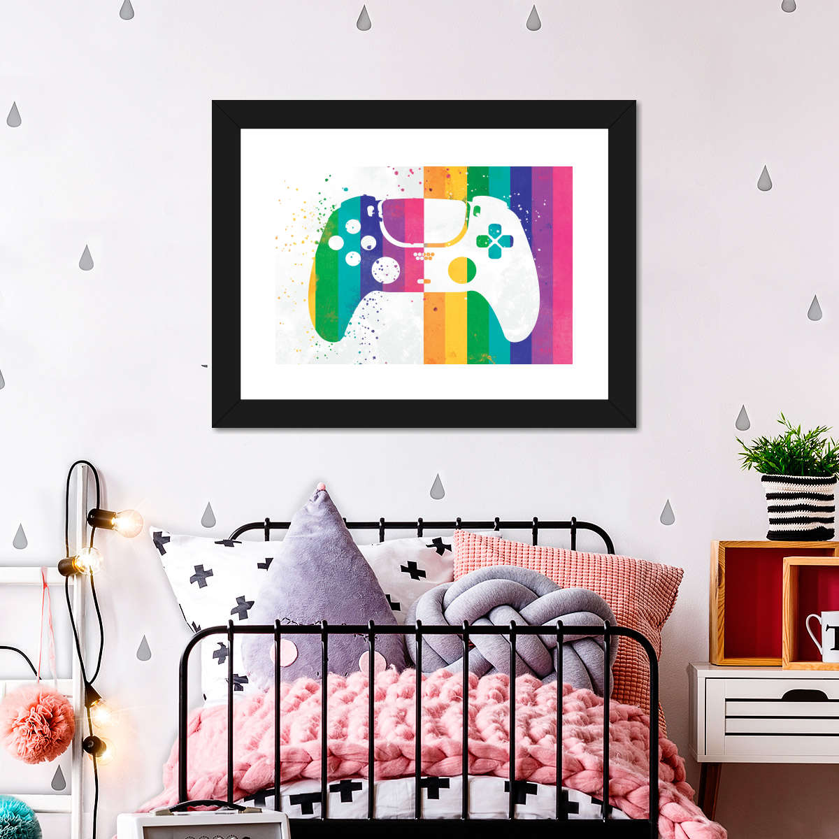 رینبو اسپلٹر کنٹرولر وال آرٹ