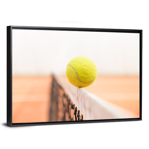 Tennis Ball Hitting Net Canvas Wall Art-3 Horizontal-Gallery Wrap-25" x 16"-Tiaracle