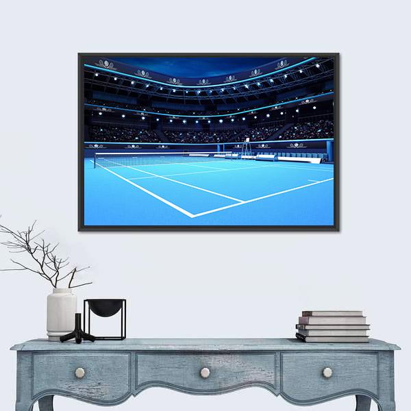 Tennis Court Canvas Wall Art-3 Horizontal-Gallery Wrap-25" x 16"-Tiaracle