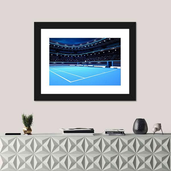 Tennis Court Canvas Wall Art-3 Horizontal-Gallery Wrap-25" x 16"-Tiaracle