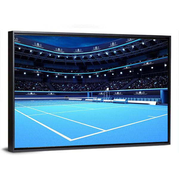 Tennis Court Canvas Wall Art-3 Horizontal-Gallery Wrap-25" x 16"-Tiaracle