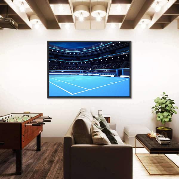 Tennis Court Canvas Wall Art-3 Horizontal-Gallery Wrap-25" x 16"-Tiaracle