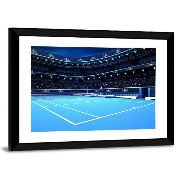 Tennis Court Canvas Wall Art-3 Horizontal-Gallery Wrap-25" x 16"-Tiaracle