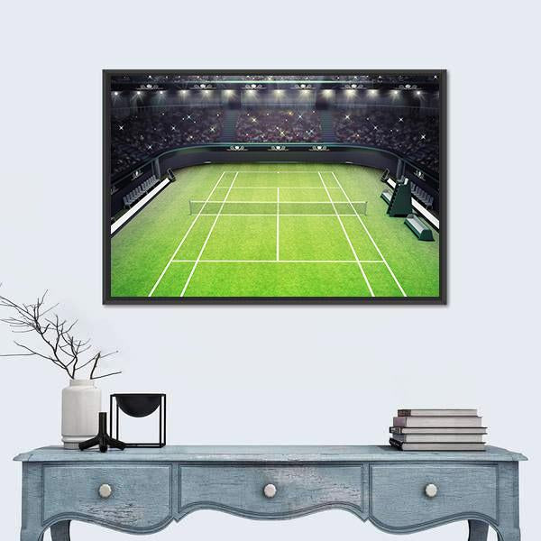 Tennis Stadium Canvas Wall Art-3 Horizontal-Gallery Wrap-25" x 16"-Tiaracle