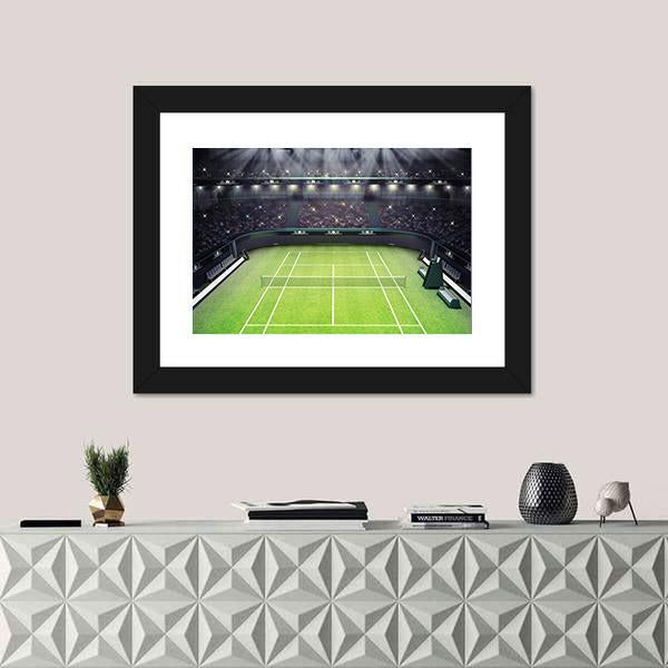 Tennis Stadium Canvas Wall Art-3 Horizontal-Gallery Wrap-25" x 16"-Tiaracle