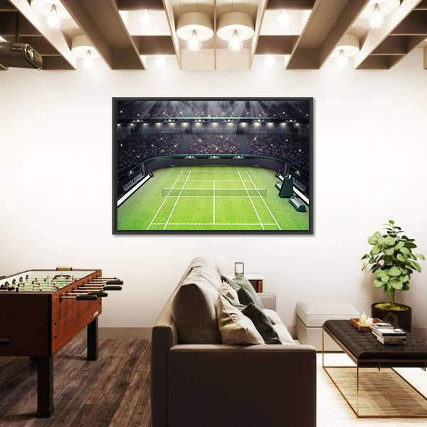 Tennis Stadium Canvas Wall Art-3 Horizontal-Gallery Wrap-25" x 16"-Tiaracle