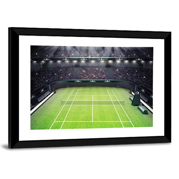 Tennis Stadium Canvas Wall Art-3 Horizontal-Gallery Wrap-25" x 16"-Tiaracle