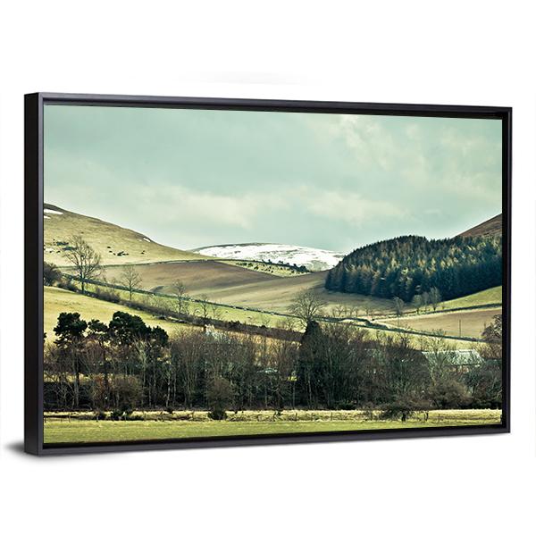 The Cheviot Hills Canvas Wall Art-3 Horizontal-Gallery Wrap-25" x 16"-Tiaracle