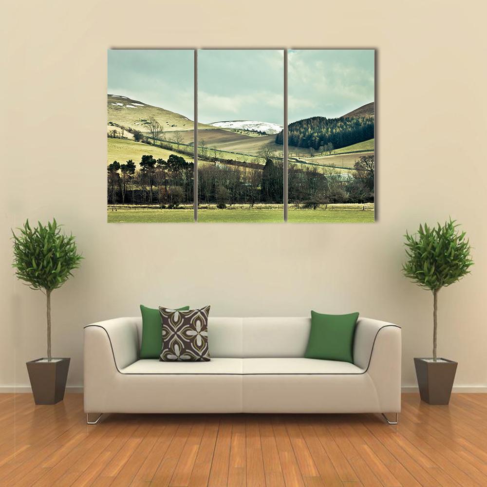 The Cheviot Hills Canvas Wall Art-3 Horizontal-Gallery Wrap-37" x 24"-Tiaracle