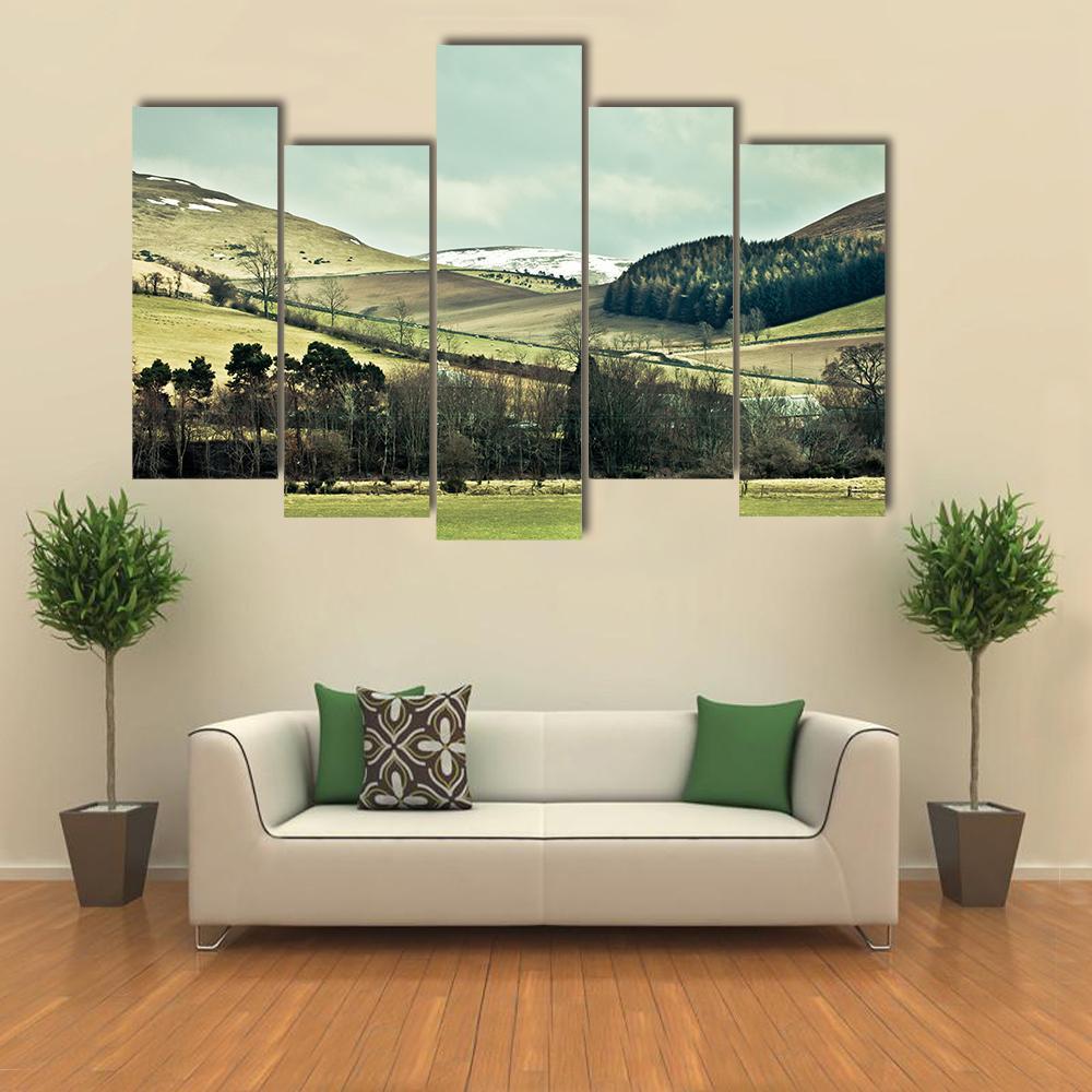 The Cheviot Hills Canvas Wall Art-5 Pop-Gallery Wrap-47" x 32"-Tiaracle