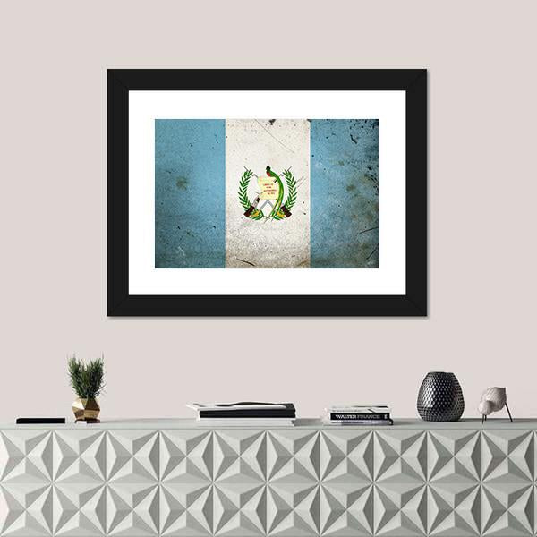 The Flag Of Guatemala Canvas Wall Art-3 Horizontal-Gallery Wrap-25" x 16"-Tiaracle