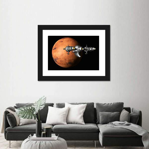 The Flight To Mars Canvas Wall Art-1 Piece-Framed Print-20" x 16"-Tiaracle