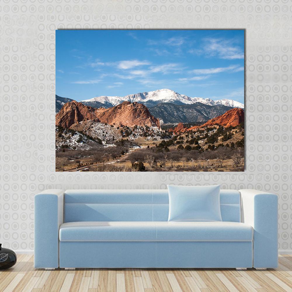 The Garden Of The Gods Park Colorado Canvas Wall Art-1 Piece-Gallery Wrap-48" x 32"-Tiaracle