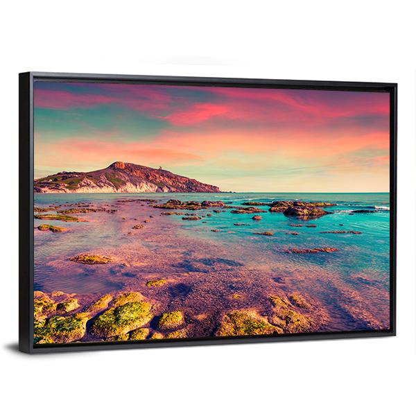The Giallonardo Beach Canvas Wall Art-3 Horizontal-Gallery Wrap-25" x 16"-Tiaracle
