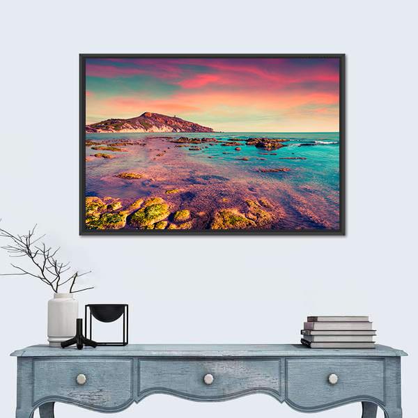 The Giallonardo Beach Canvas Wall Art-3 Horizontal-Gallery Wrap-25" x 16"-Tiaracle