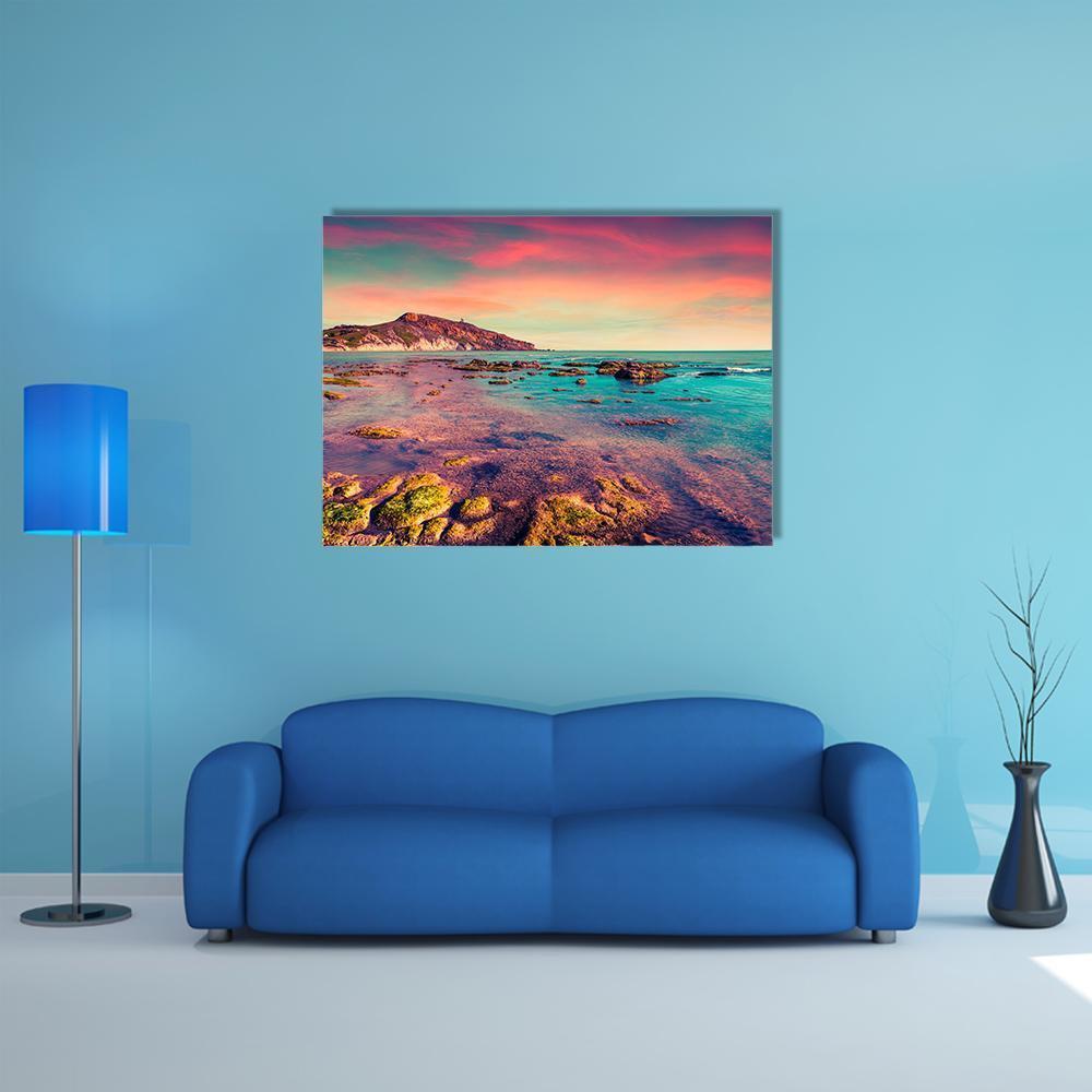 The Giallonardo Beach Canvas Wall Art-1 Piece-Gallery Wrap-48" x 32"-Tiaracle